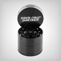4-Piece Grinder by Santa Cruz Shredder, medium, matte black