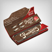 Smoking Brown King Size Rolling Papers + Tips (single unit)