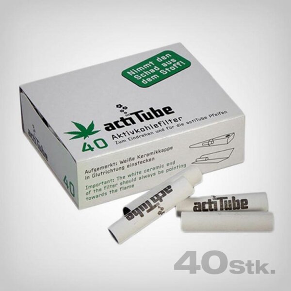 actiTube activated charcoal filter, 40pcs