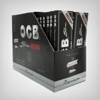 OCB Black Premium King Size Slim Rolling Papers + Tips...