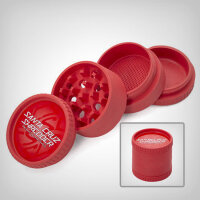 Santa Cruz 4-piece Shredder Red Hemp Grinder