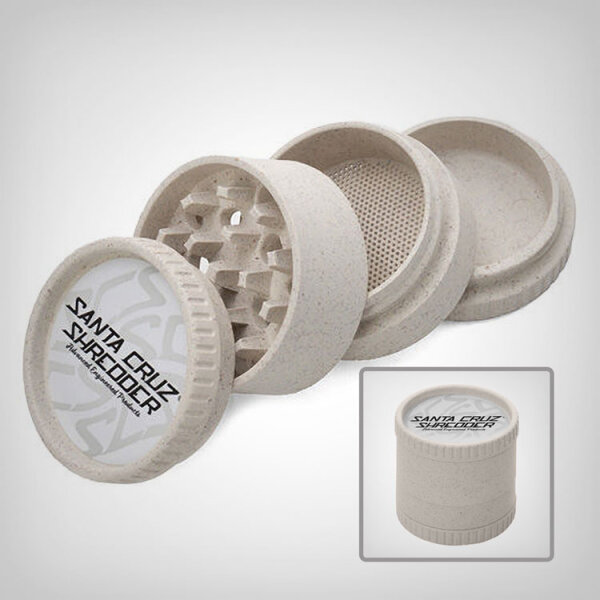 Santa Cruz 4-piece Shredder White Hemp Grinder