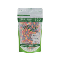 PURIZE Activated Charcoal Filters, Rainbow, Extra Slim, Ø 5,9mm, 250 pcs
