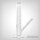 EHLE. Icebong, 500ml, incl. downstem, joint 18,8, white
