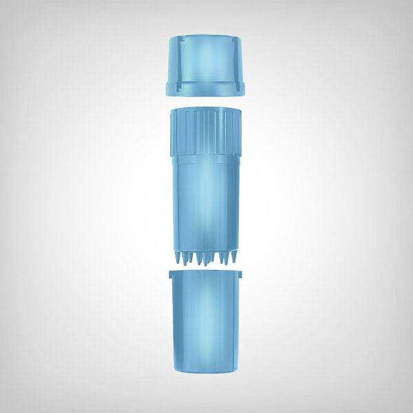 MedTainer Grinder, blue transparent