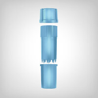 MedTainer Grinder, blue transparent