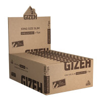 Gizeh Unbleached King Size Slim + Tips (34pcs Box)